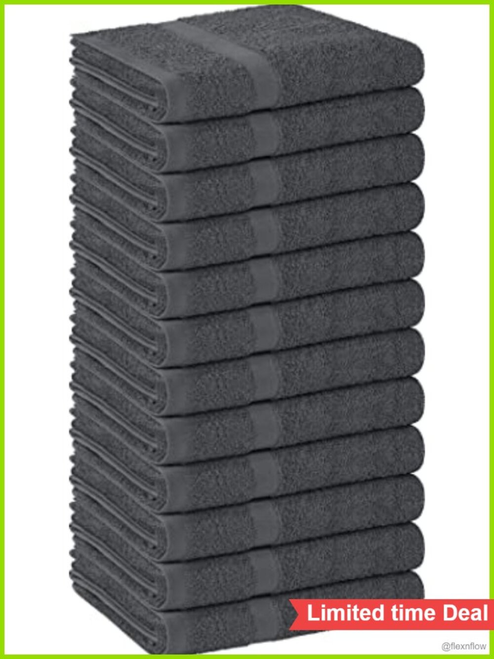 Salon Towels 12 Pack 100% Cotton 16x27 Hair Drying Hand Towels Soft Absorbent